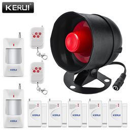 KERUI 2020 Security System Wireless Smart Home Outdoor Weather-Proof Siren Horn Window Door Sensors Motion Detector Alarm