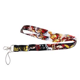 10pcs/lot J2558 Cartoon Man Lanyard For Keys Phone Neck Strap Keychain Lanyards ID Badge Holder