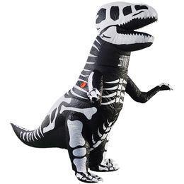 Mascot doll costume Sparerib Dinosaur New Adult T-REX Mascot Inflatable Costume Purim Party Halloween Birthday Costumes Funny Blowup prop