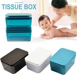 Tissue Boxes & Napkins Crystal Wet Wipes Case Baby Dry Paper Container Desktop Storage Box Napkin Plastic Dispenser
