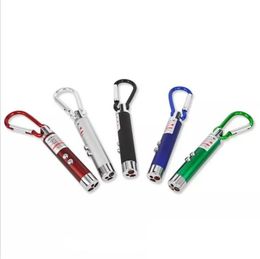 2021 new Pet stick Cat Toys Red Laser Pointer Pen With White Purple LED Light Show Key Chain Money Detector Pen toy