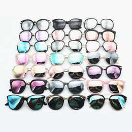 Retro Colourful Polarised Sunglasses For Women Outdoor Driving Sun Glasses Ladies Vintage Eyewear Metal Frame Round Cat Eye