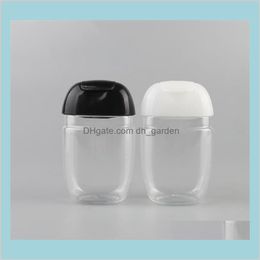 Bottles Packing Office School Business Industrial 2 Colors 30Ml Pet Plastic Half Round Cap Childrens Carry Disinfectant Hand Sanitizer