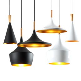 Nordic Pendant Lamps For Home Lighting Modern Dining Musical Instrument ABC Hanging lamp Wooden Aluminium Lampshade