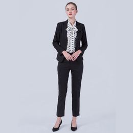 Women's Two Piece Pants Office Work Pant Suits Women Business Lady Uniform Fashion Arrival Autumn Winter Formal Suit Female Custom Made Blaz