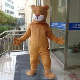 Performance Brown Lion Mascot Costumes Halloween Fancy Party Dress Cartoon Character Carnival Xmas Easter Advertising Birthday Party Costume Outfit