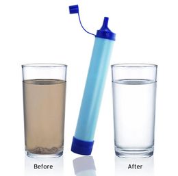 Portable Purifier Straw Water Philtre sundries Survival Kit Emergency Outdoor Personal drinking cleaner SN6253