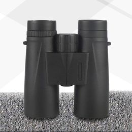 Low Light Level Night Vision Straight Tube Binocular Optical Glass Hand Held Telescope With Anti Skid Texture Black Lenses