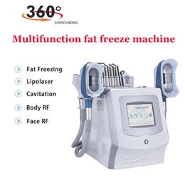 Vacuum cavitation machine body slimming lipo laser device cryolipolysis fat removal 3 cryo handles RF skin tightening