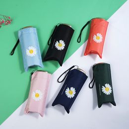 Ultralight Mini Windproof Anti-UV Protection 5 Folding Umbrella Portable Travel Rain Women Pocket Kid Umbrellas