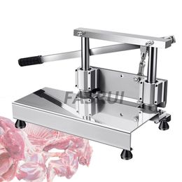 Commercial Bones Sawing Machine Bone Cutting Maker Frozen Meat Cutter Manual Meating Chop Trotter Ribs