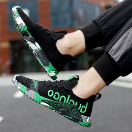 2021 Top Quality Mens Breathable Running Shoes Sports White Black Green Outdoor Tennis Trainers Sneakers SIZE 40-45 Y-111