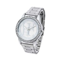 Kobiet Zegarka 2021 Famous Brand Casual Full Steel Quartz Watch Women Luxury Rhinestone Women's Watches Relogio Feminino
