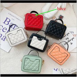 Mini Kid Handbag Cute Pu Princess Bag Small Change Accessories Tote Size12Cm9Cm6Cm6Colors Sn3H7 Handbags Ymp6R