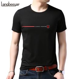 New Summer Brand Tops Plain 95% Cotton 5% Spandex t Shirt For Men Summer Short Sleeve Casual Fashion Men Clothes 210409