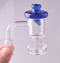 Suit Flat Top Terp Slurper Smoking Quartz Banger With Glass Colored Carb Cap 45&90 Nails For Water Bongs Dab Rigs