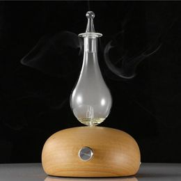 scented wood Canada - Humidifiers Waterless Aroma Diffuser Scent Nebulizer Fragra Aromatherapy Essential Oils Without Water Wood Glass Vaporizer For Home