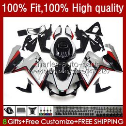 Injection Bodys For Aprilia RS4 RS-125 RSV RS 125 R RR 125RR 12-16 38No.25 RSV-125 RSV125 2012 2013 2014 2015 2016 Silver black RSV125RR RS125 12 13 14 15 16 Fairings Kit