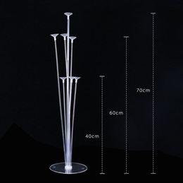 70CM Party Balloon Holder Column Base Stand Clear Plastic Stick Stands for Birthday Wedding Balloons Decoration SN5448