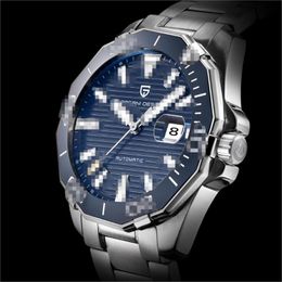 Top PAGANI DESIGN Men's Watch Luxury Stainless Steel Automatic Mechanical Wristwatch Business Military Waterproof Clock Wristwatches