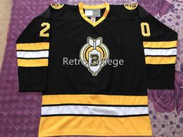 YOUNGBLOOD MOVIE THUNDER BAY BOMBERS #20 CARL RACKI HOCKEY JERSEY Mens Embroidery Stitched Customize any number and name Jerseys