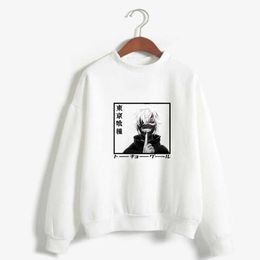 Tokyo Ghoul Hoodie Long Sleeves Loose Comfortable Unisex Clothes Y0803 Y0804