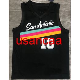 All embroidery 3 styles 10# DeROZAN 2021 season black basketball jersey Customize men's women youth add any number name XS-5XL 6XL Vest