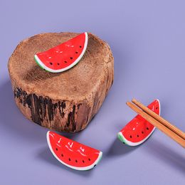 Creative Fruit Tomato Ceramic Chopsticks Frame Watermelon Chopstick holder Japanese Home Decoration