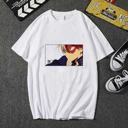 Anime My Hero Academia T-shirt Fashion Round Neck Short Sleeve Man Cloths Y0809