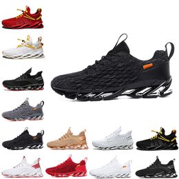 Hotsale Non-Brand men women running shoes Blade slip on black white all red Grey orange gold Terracotta Warriors trainers outdoor sports sneakers size 39-46