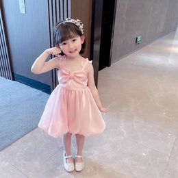 Baby Kids Dress Girls Ball Gown Mermaid Colour Tutu Baby Girl Clothes Princess Summer Evening Birthday Wedding Party Sling Dress Q0716