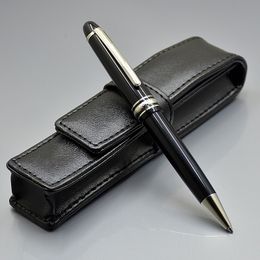 Promotion - Luxury Msk-145 Black Resin Ballpoint pen High quality Writing Ball point pens Stationery School Office supplies with Serial Number