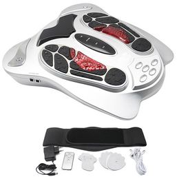 Electronic Foot Massager Far Infrared Heating Acupuncture Points Reflexology Feet Massage Slimming Belt Pads Body Care222