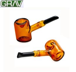 high quality mini stand glass sherlock smoking spoon pipe protable labs glass hand tobacco pipe for dry herb in stock