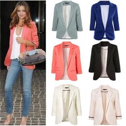 2021 New Spring Ladies Blazer Long Sleeve Blaser Women Suit jacket Female Feminine Blazer Femme Blue White Black Blazer X0721