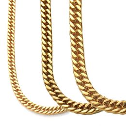 cuban style gold chain Australia - Chains European And American Hip-hop Accessories Men's Big Gold Chain Domineering Exaggerated Punk Style Cuban Necklace