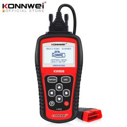 KONNWEI KW808 OBD Strumenti diagnostici per auto Scanner OBD2 Auto Automotive Engine Fualt Reader