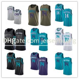 2021 Michael custom men women youth 14 Kidd-Gilchrist CharlotteHornet basketball jerseys red Blue jersey leave number name