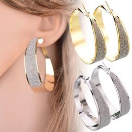 Trend Minimalist Gold Silver Colour Metal Large Circle Geometric Round Hoop Earrings for Women Wedding Party Jewellery Pendants