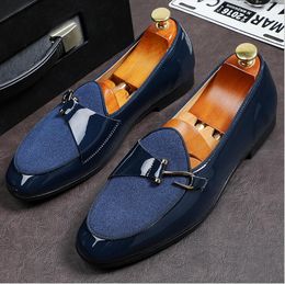 Fashion Men Pointed Casual Leather Shoes Buckle Leather Shoes Comfortable Durable Wear Casual Flat Shoes 3colors