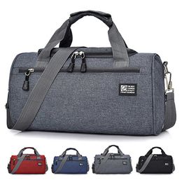 Men Travel Sport Gym Bag Light Luggage Women Training Fitness Travel Handbag Cylinder Duffel Weekend Crossbody Shoulder Bag Pack Q0705