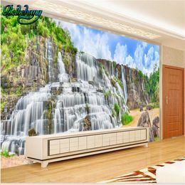 beibehang Alpine waterfalls water resources rolling landscape painting TV backdrop large custom wall murals