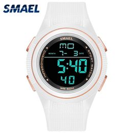 Sport Watches Mens Waterproof Smael Digital Watch Military Led Digital Stopwatches Alalarm Clock 1220 Relogio Masculino Watches Q0524