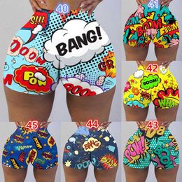 2022 New Womens Shorts Letter Printed Sexy Fashion Sports Shorts Mini Sexy Workout Plus Size Casual Clothing DHL