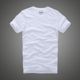 Men Tshirt 100% Cotton Solid Colour O-Neck Short Sleeve T shirt Male High Quality 210410