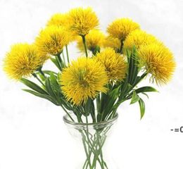 NEWsingle stem dandelion Artificial flowers dandelion Plastic Flower Wedding decorations length about 25cm Table Centrepieces LLE10570