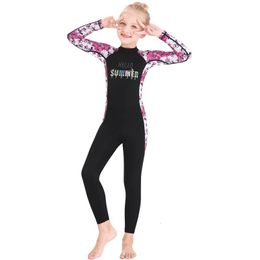 Kids Diving Suit Neoprenes Wetsuit Children for Keep Warm One-piece Wetsuits Uv Protection Swimwear