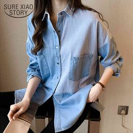 Descuento Camisa De Jean Manga Larga Mujer 2022 en venta en DHgate.com
