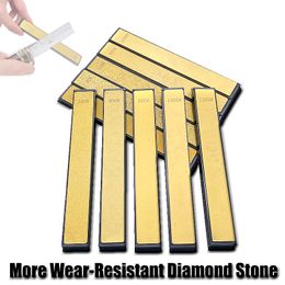 1600# Golden Diamond Stone Fixed Angle ener ening Kitchen Knife System Tool Household Whetstone Apex 220311