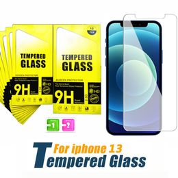 Tempered Glass Screen Protector Top Quality 0.33mm 2.5D for iPhone 13 12 Mini 11 Pro Max XR XS 6 7 8 Plus Anti-Scratch Front